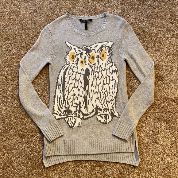 BCBGMaxAzria Sweaters - Adorable BCBGMaxAzria owl sweater sz xs